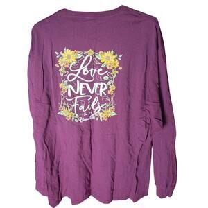 Blessed Girl Love Never Fails Sunflower Country Cotton  T-shirt Women 2xl
